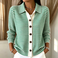 Wren™ | Cardigan Tricot Rayé