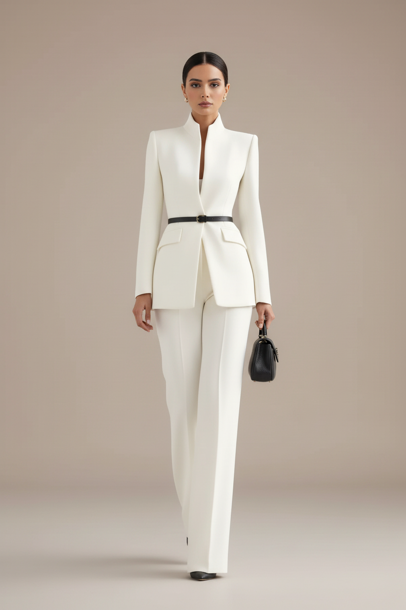 MOREAU LYON | ENSEMBLE DE COSTUME FORMEL CHIC EN DEUX PIÈCES POUR FEMMES