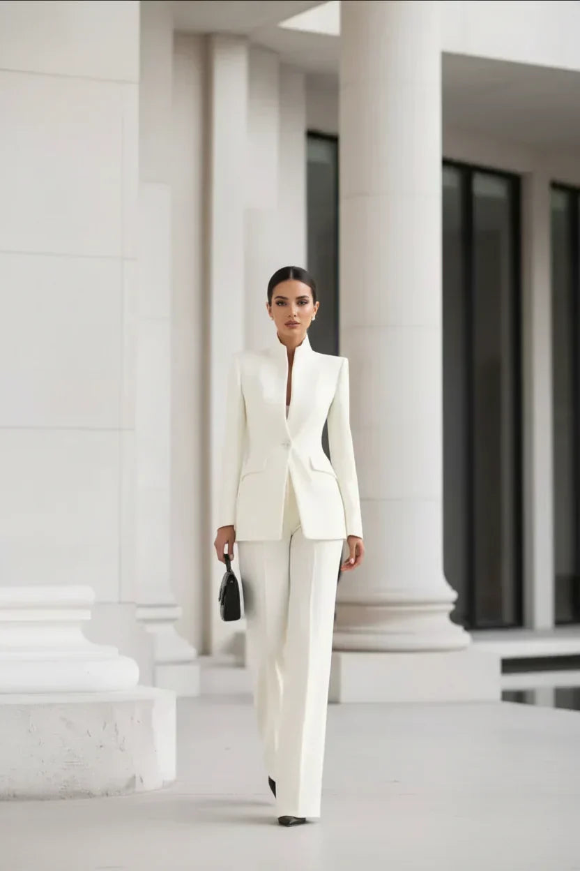 MOREAU LYON | ENSEMBLE DE COSTUME FORMEL CHIC EN DEUX PIÈCES POUR FEMMES