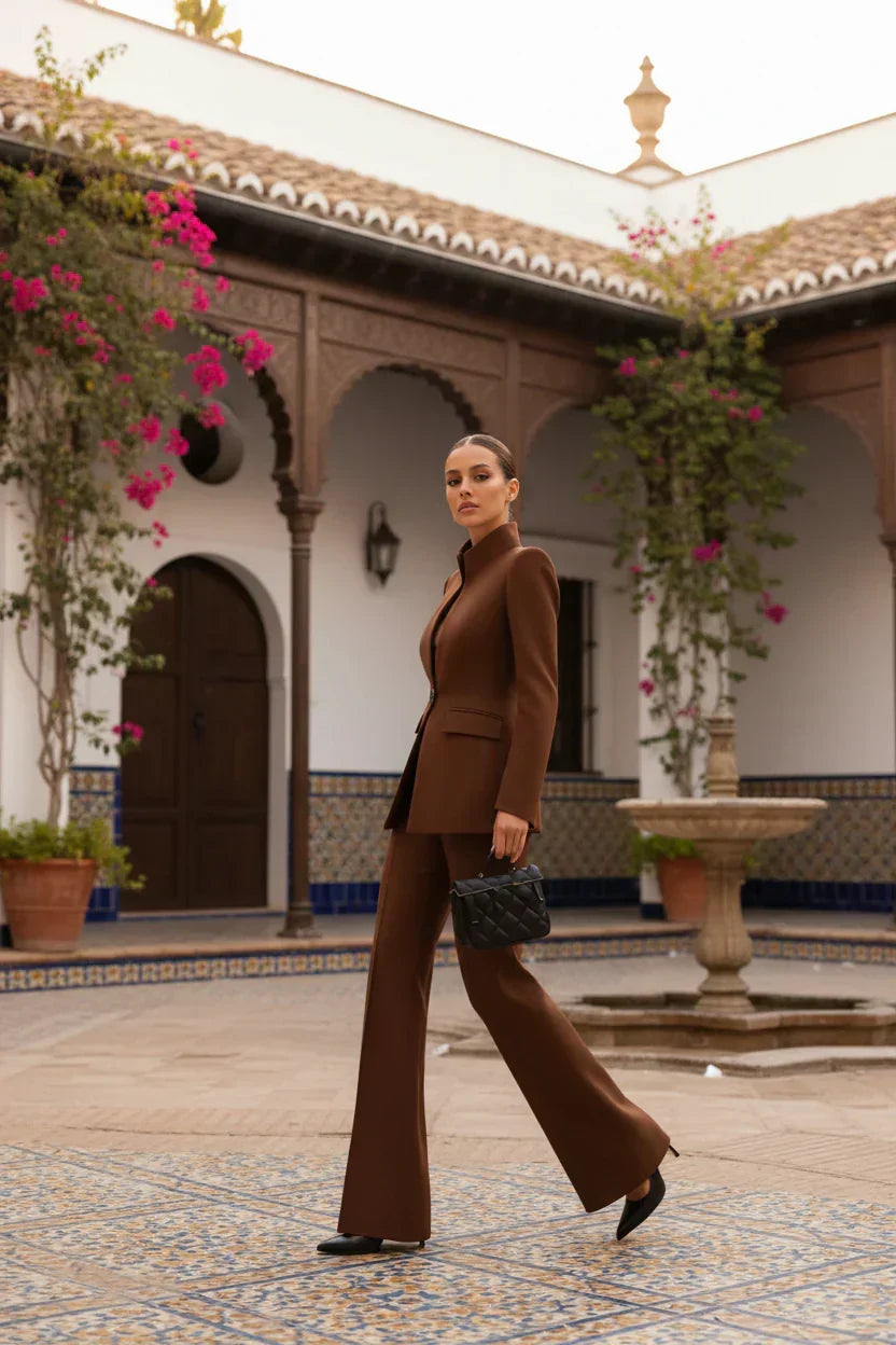 MOREAU LYON | ENSEMBLE DE COSTUME FORMEL CHIC EN DEUX PIÈCES POUR FEMMES