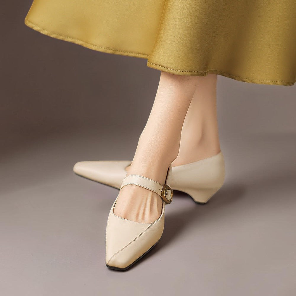 Delia | Talons Mary Jane à boucle