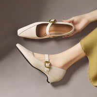 Delia | Talons Mary Jane à boucle