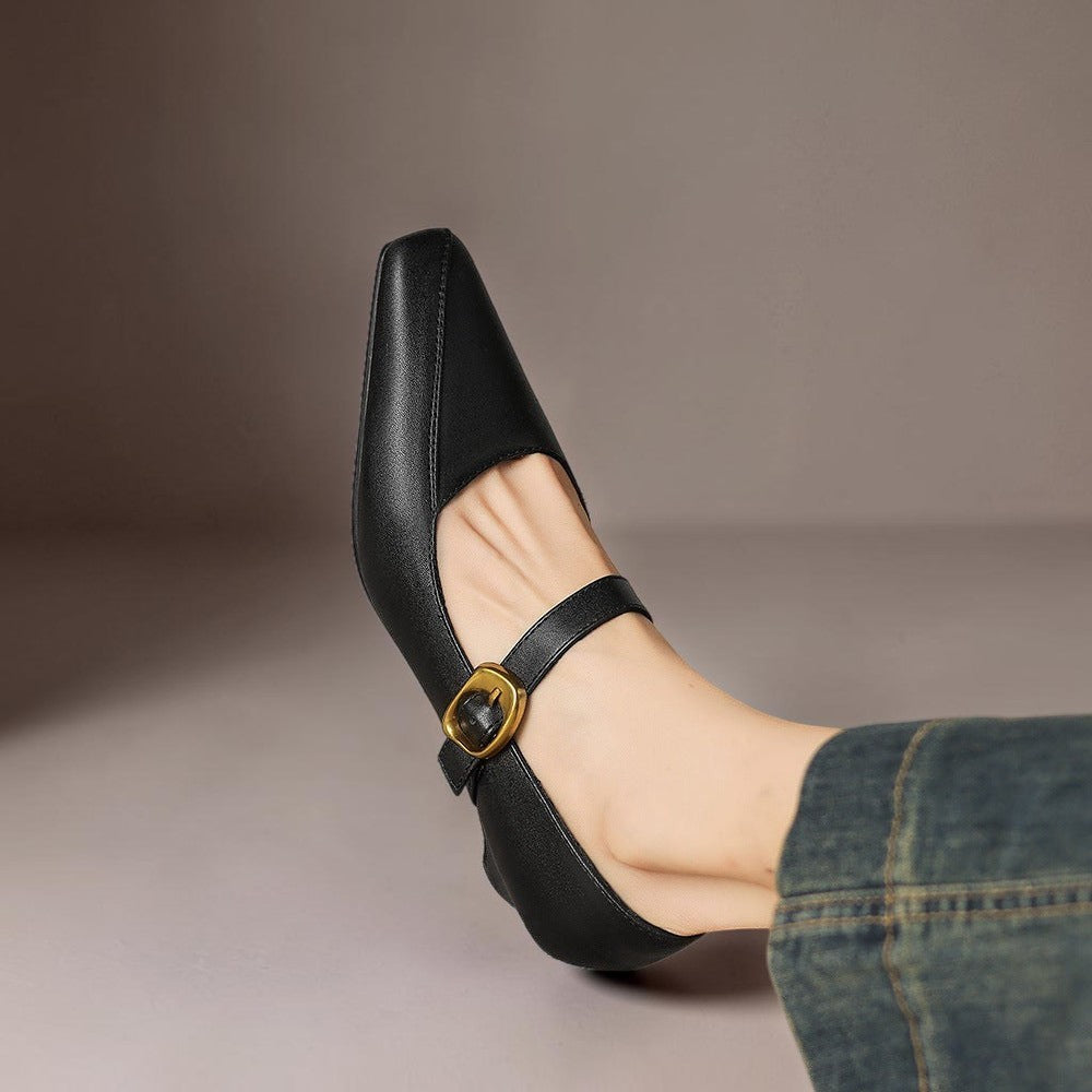 Delia | Talons Mary Jane à boucle