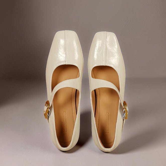 Juin | Ballerines Mary Jane à Boucle