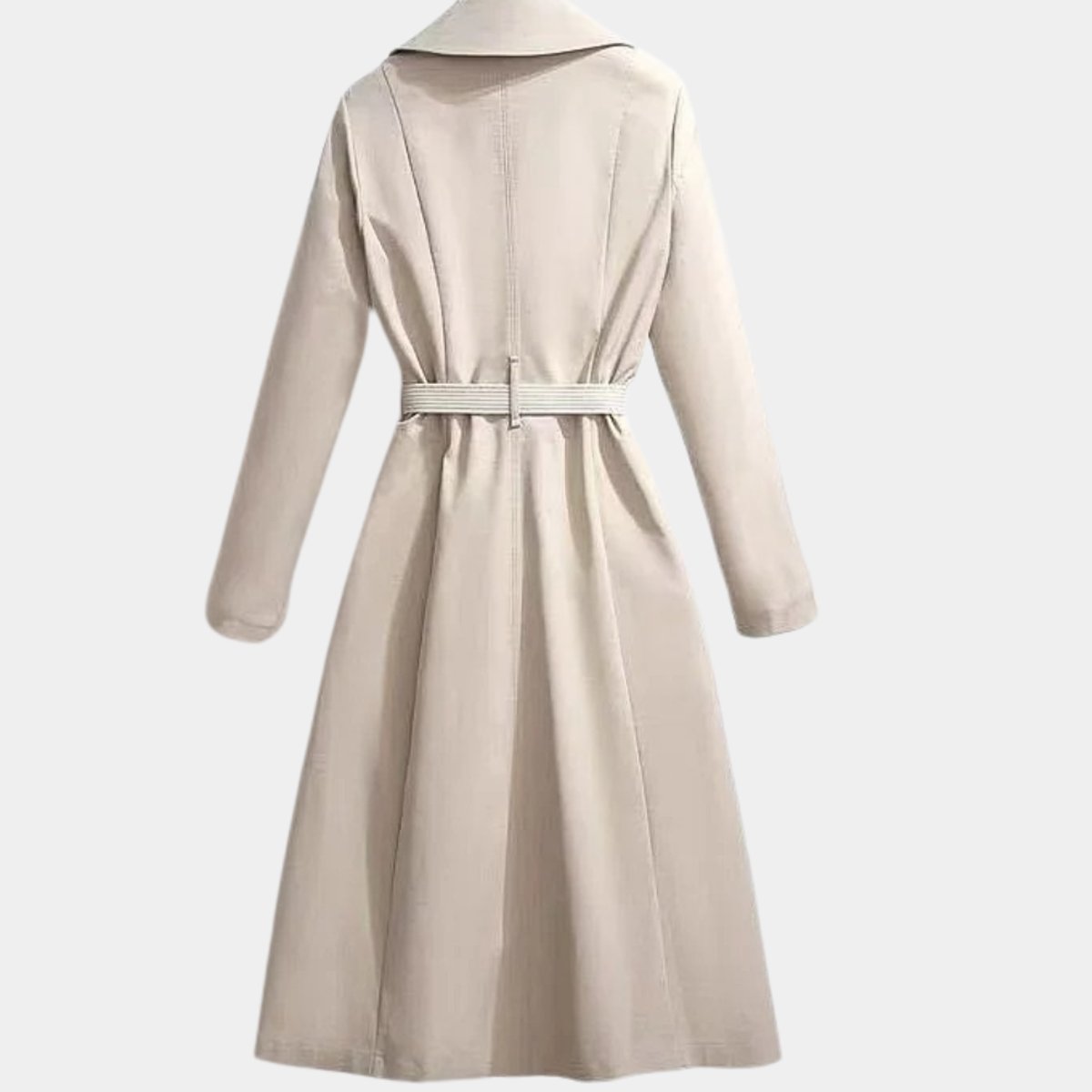 Clarice | Manteau Trench Midi Classique Ceinturé