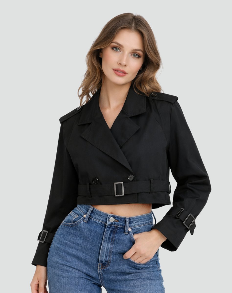 Juliana | Manteau Trench Court Ceinturé