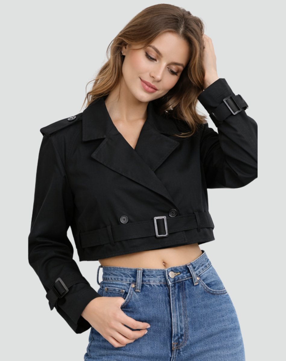 Juliana | Manteau Trench Court Ceinturé