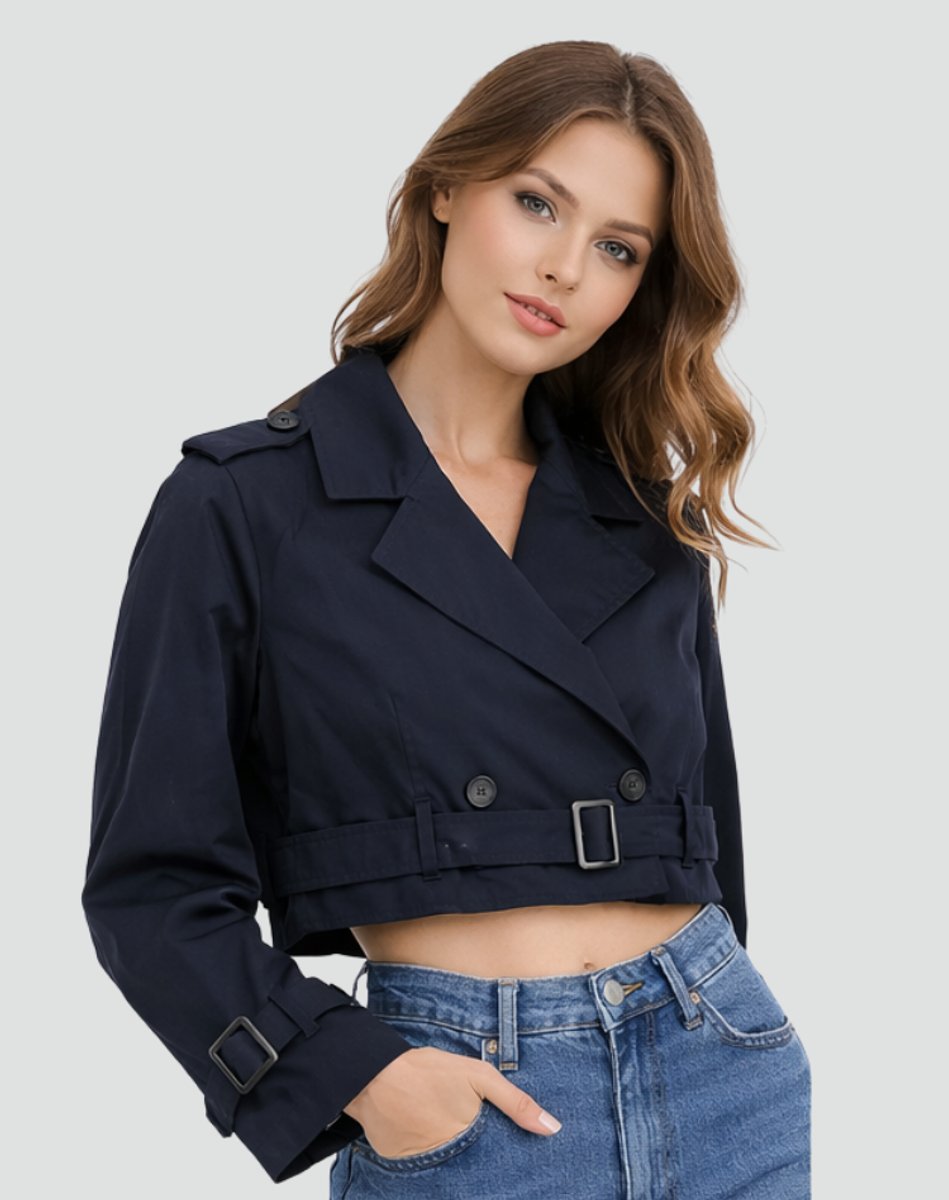 Juliana | Manteau Trench Court Ceinturé