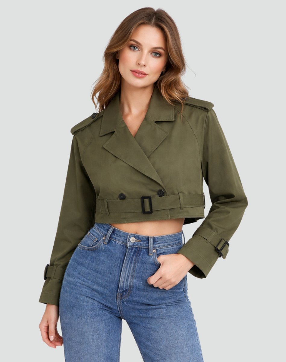 Juliana | Manteau Trench Court Ceinturé