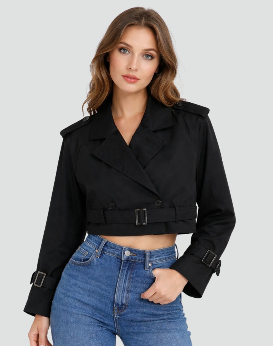 Juliana | Manteau Trench Court Ceinturé