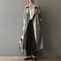 Katherine | Manteau long ceinturé à double boutonnage