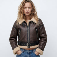 Verena | Veste Bomber Aviateur Croppée