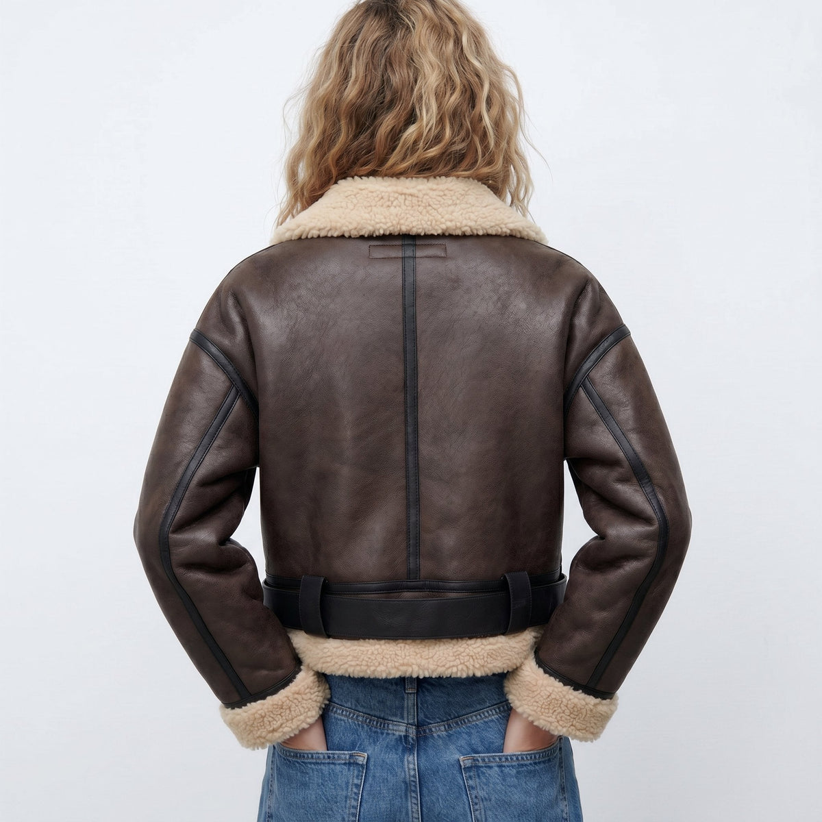 Verena | Veste Bomber Aviateur Croppée