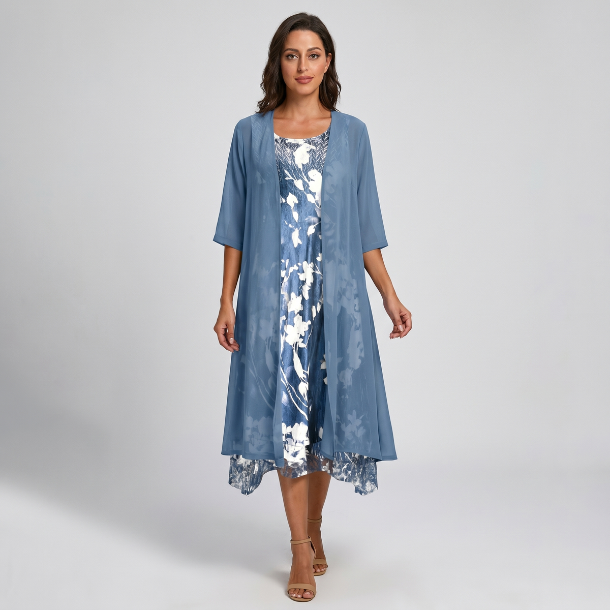 MOREAU LYON | ROBE MIDI SUPERPOSÉE POUR FEMMES