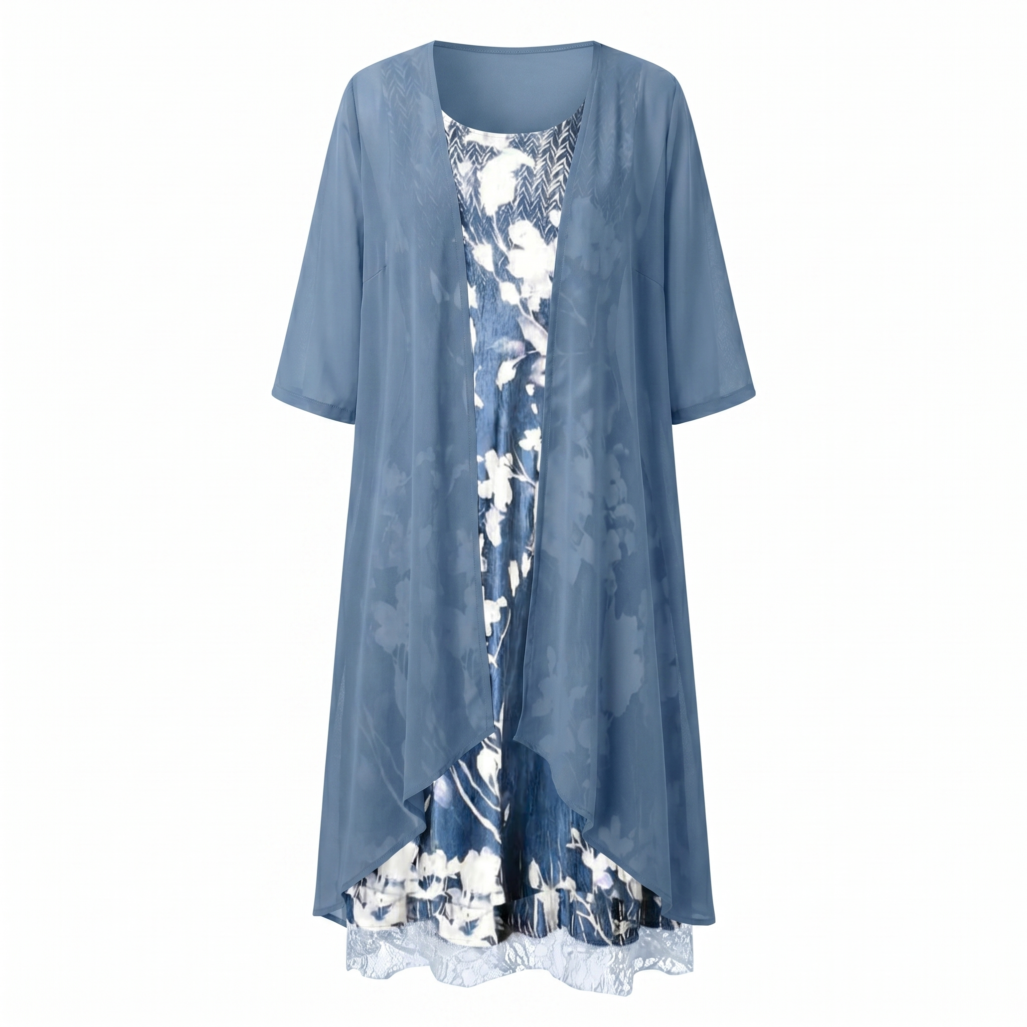MOREAU LYON | ROBE MIDI SUPERPOSÉE POUR FEMMES