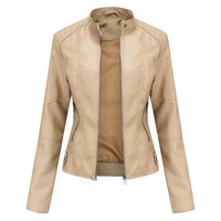 Helen | Veste de moto à col montant raffinée