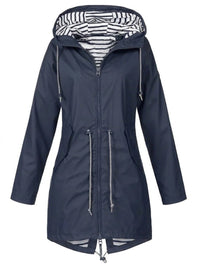 Margaret | Manteau de Pluie à Capuche avec Cordon de Serrage