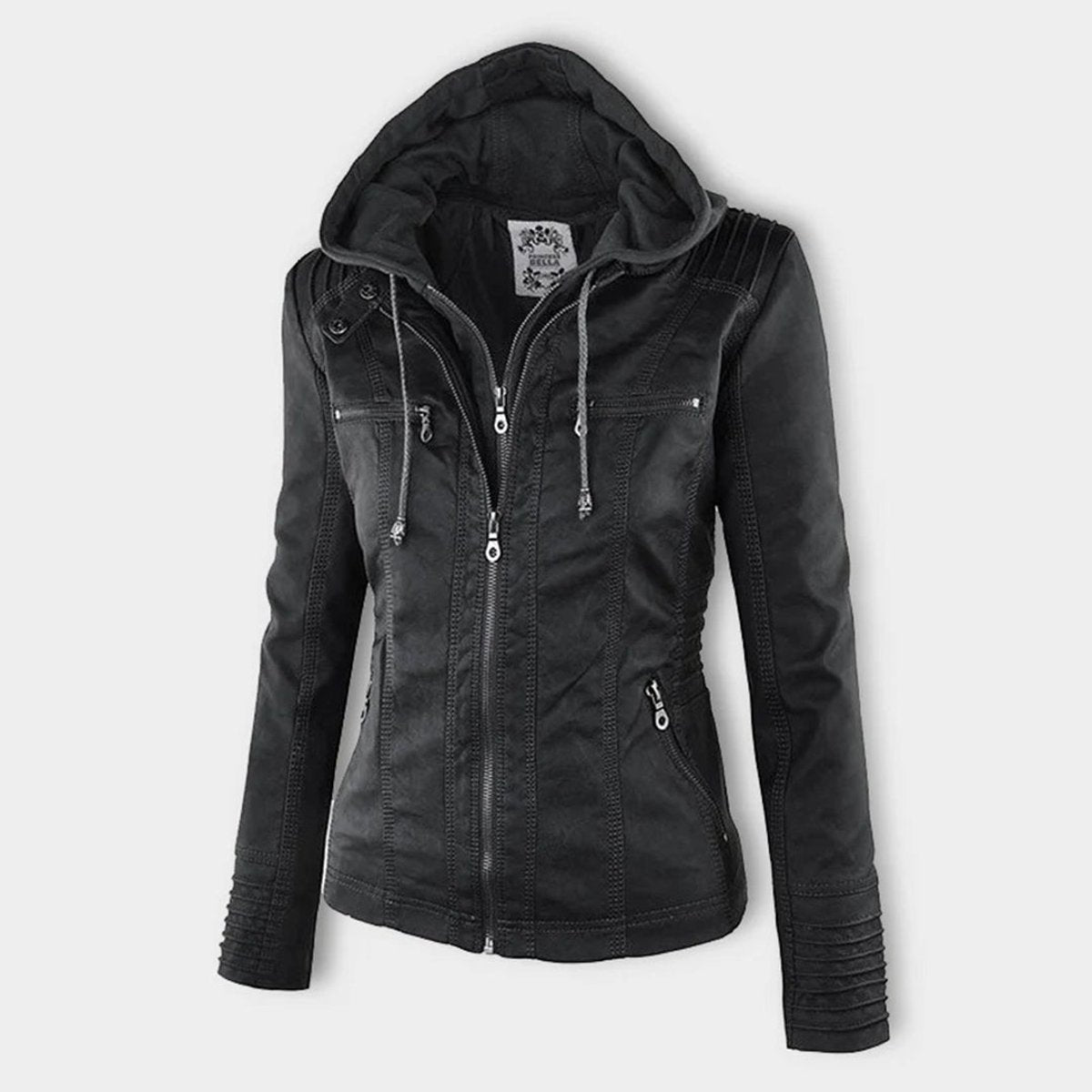 Lucinda | Veste de moto à capuche avec capuche amovible