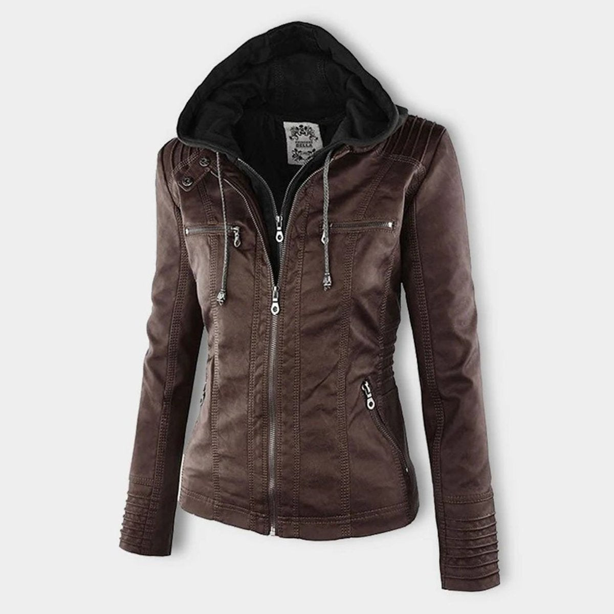 Lucinda | Veste de moto à capuche avec capuche amovible