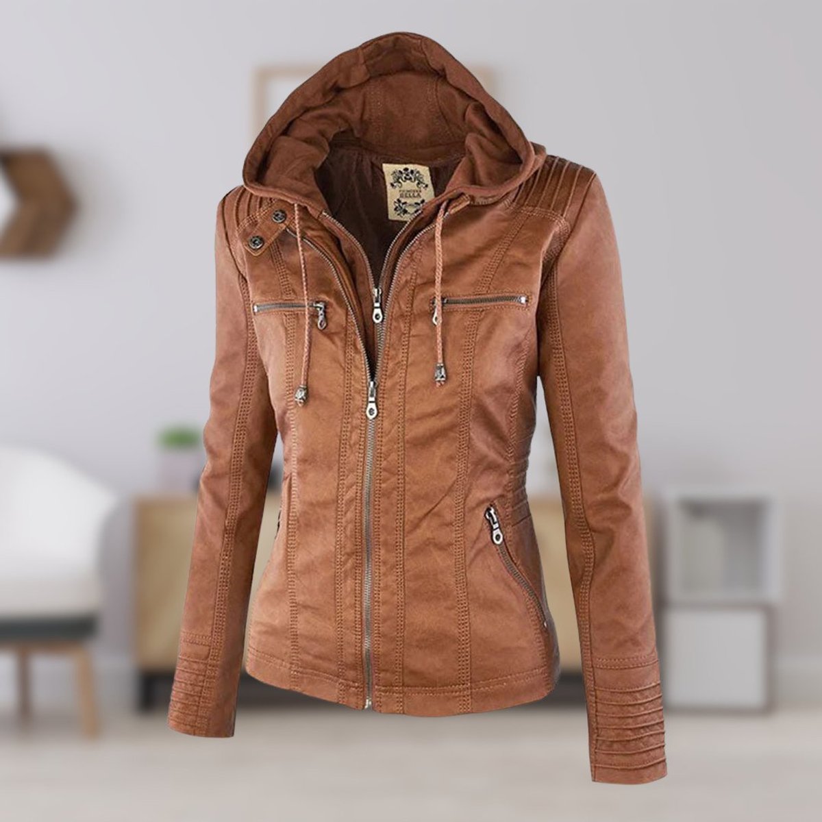 Lucinda | Veste de moto à capuche avec capuche amovible