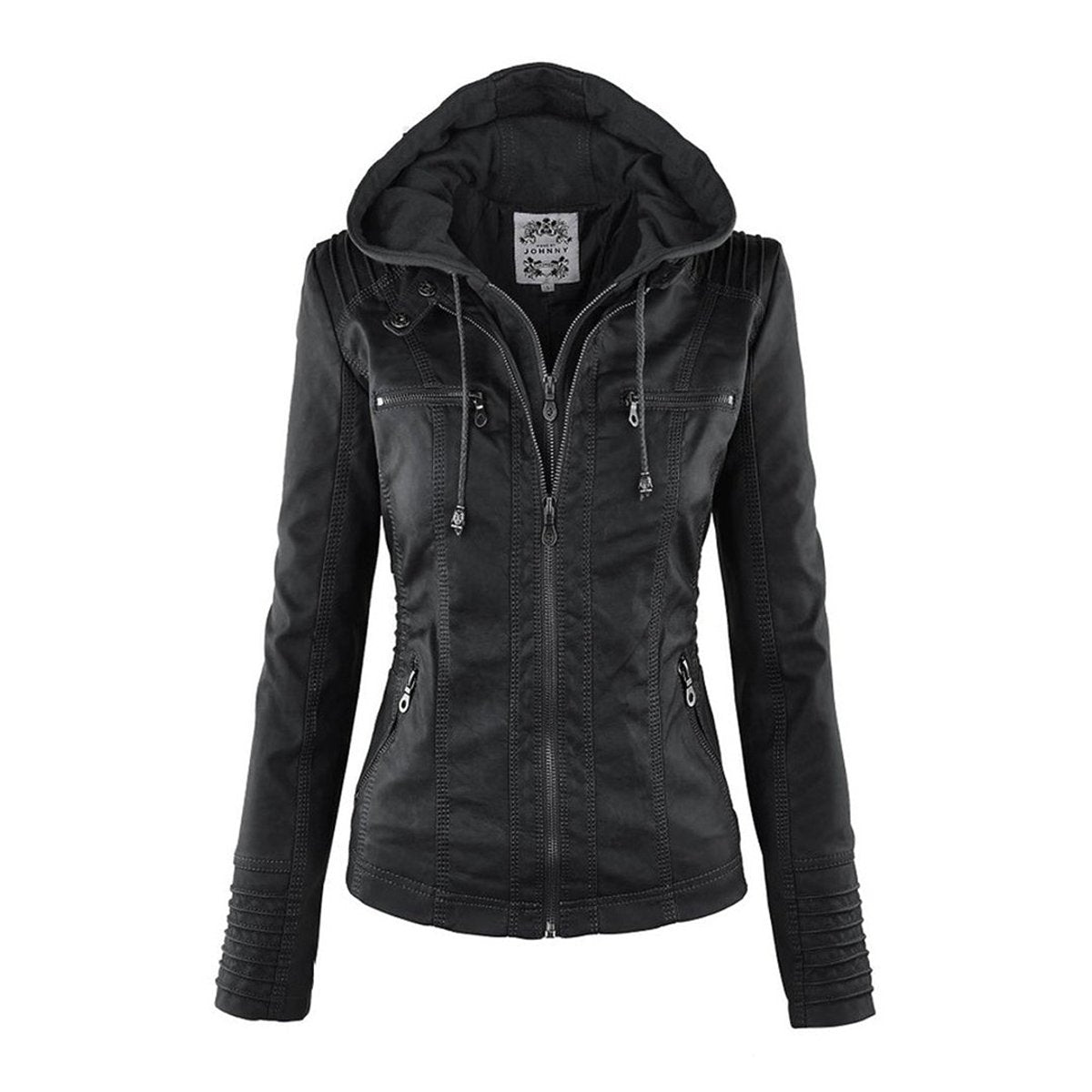 Lucinda | Veste de moto à capuche avec capuche amovible