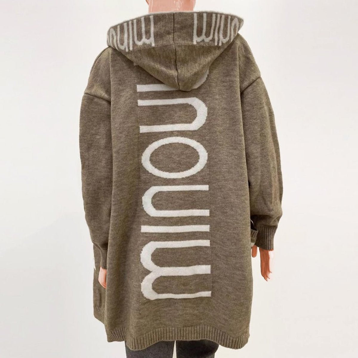 Rosabel | Cardigan Tricot à Capuche Ouvert
