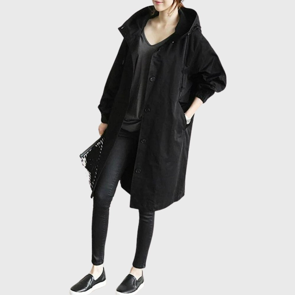 Ruth | Manteau long à capuche décontracté
