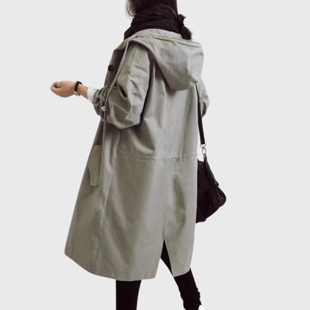 Ruth | Manteau long à capuche décontracté