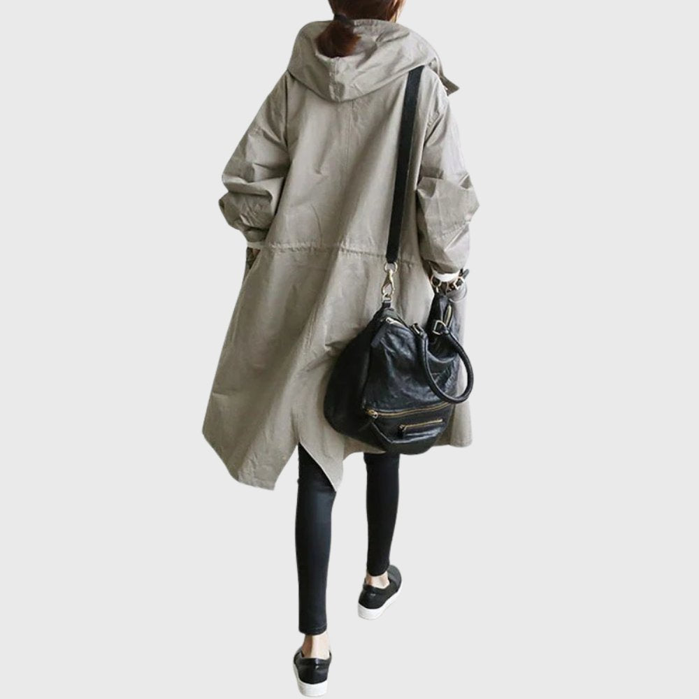 Ruth | Manteau long à capuche décontracté