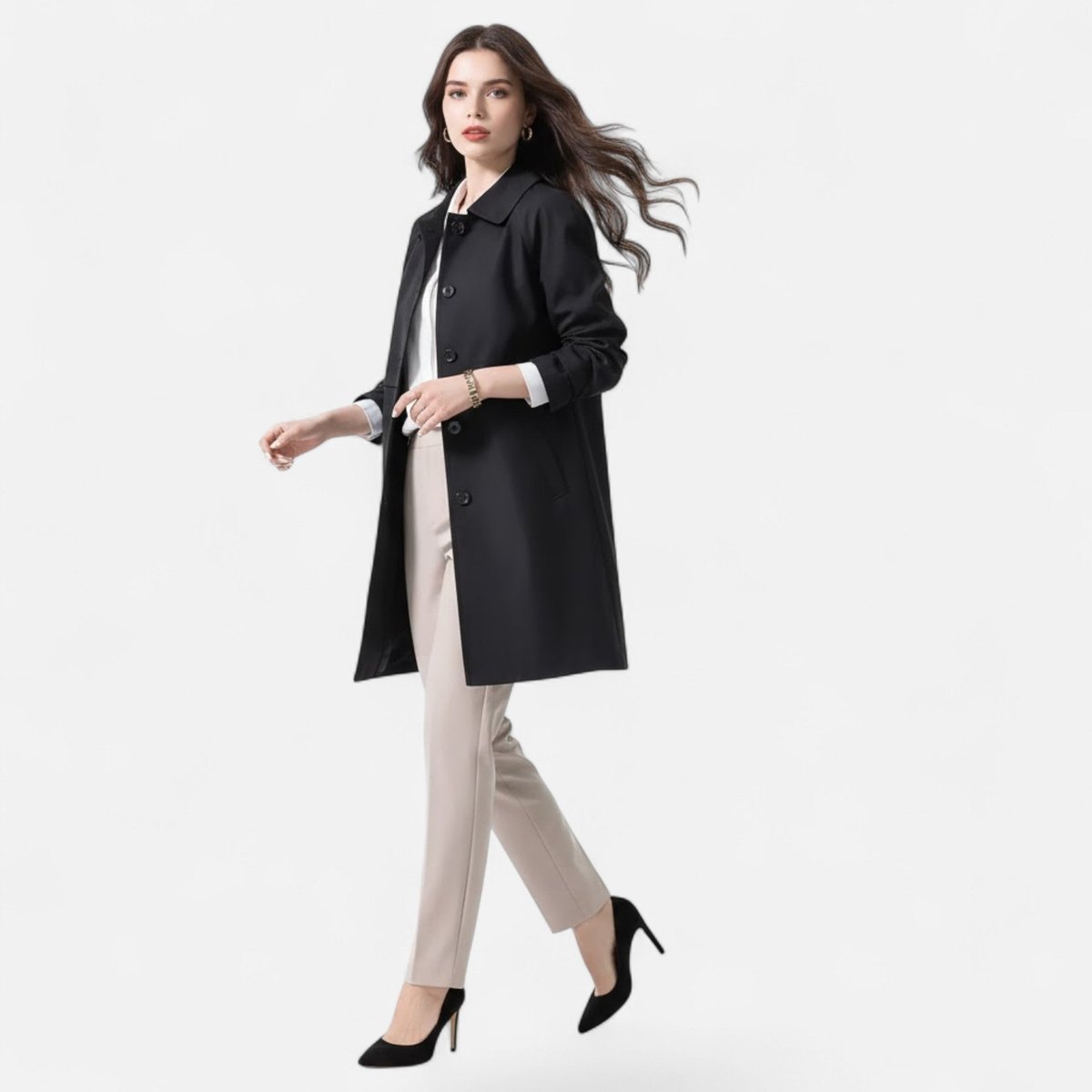 Margery | Manteau mi-long sur mesure