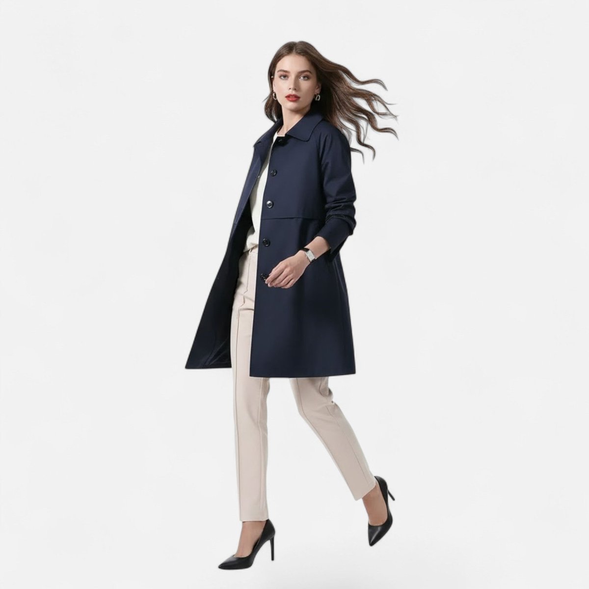 Margery | Manteau mi-long sur mesure