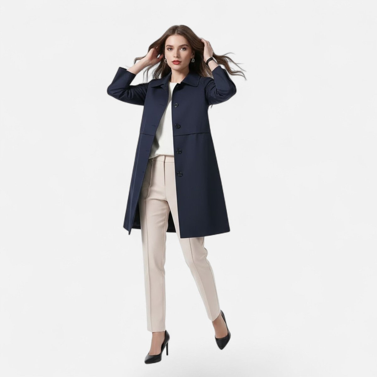 Margery | Manteau mi-long sur mesure
