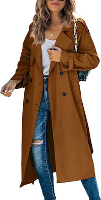 Juliet | Trench-coat long ceinturé à double boutonnage
