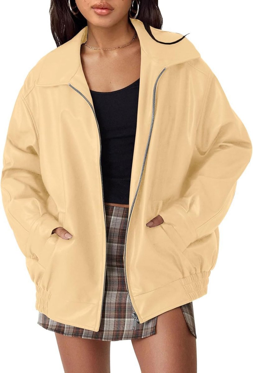 Nicola | Veste Bomber Zippée Détendue