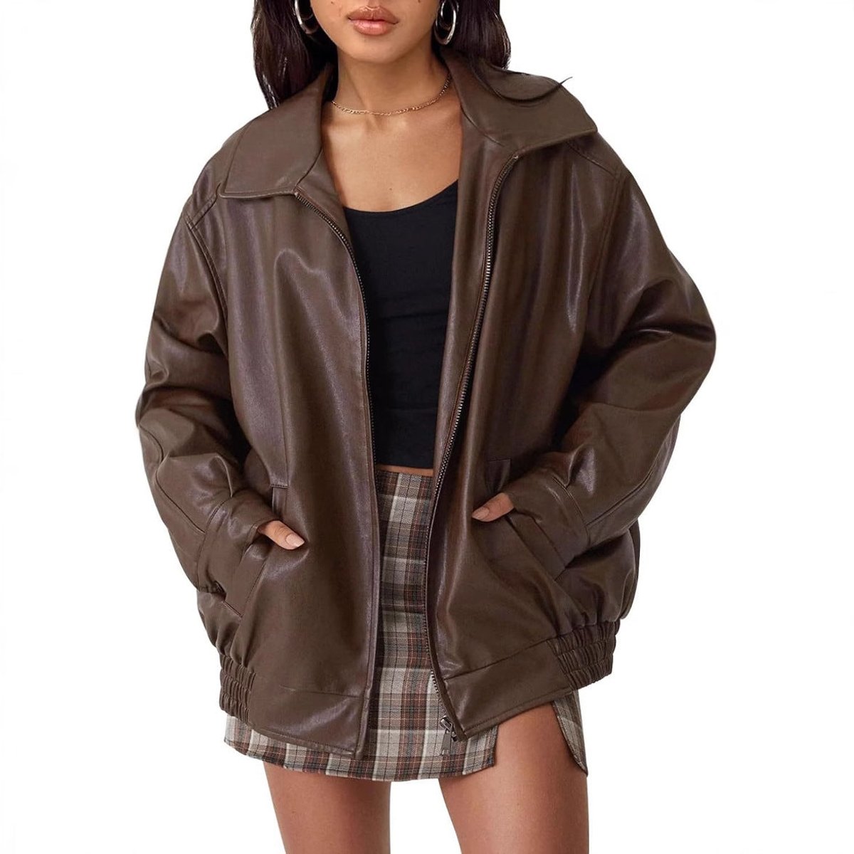 Nicola | Veste Bomber Zippée Détendue