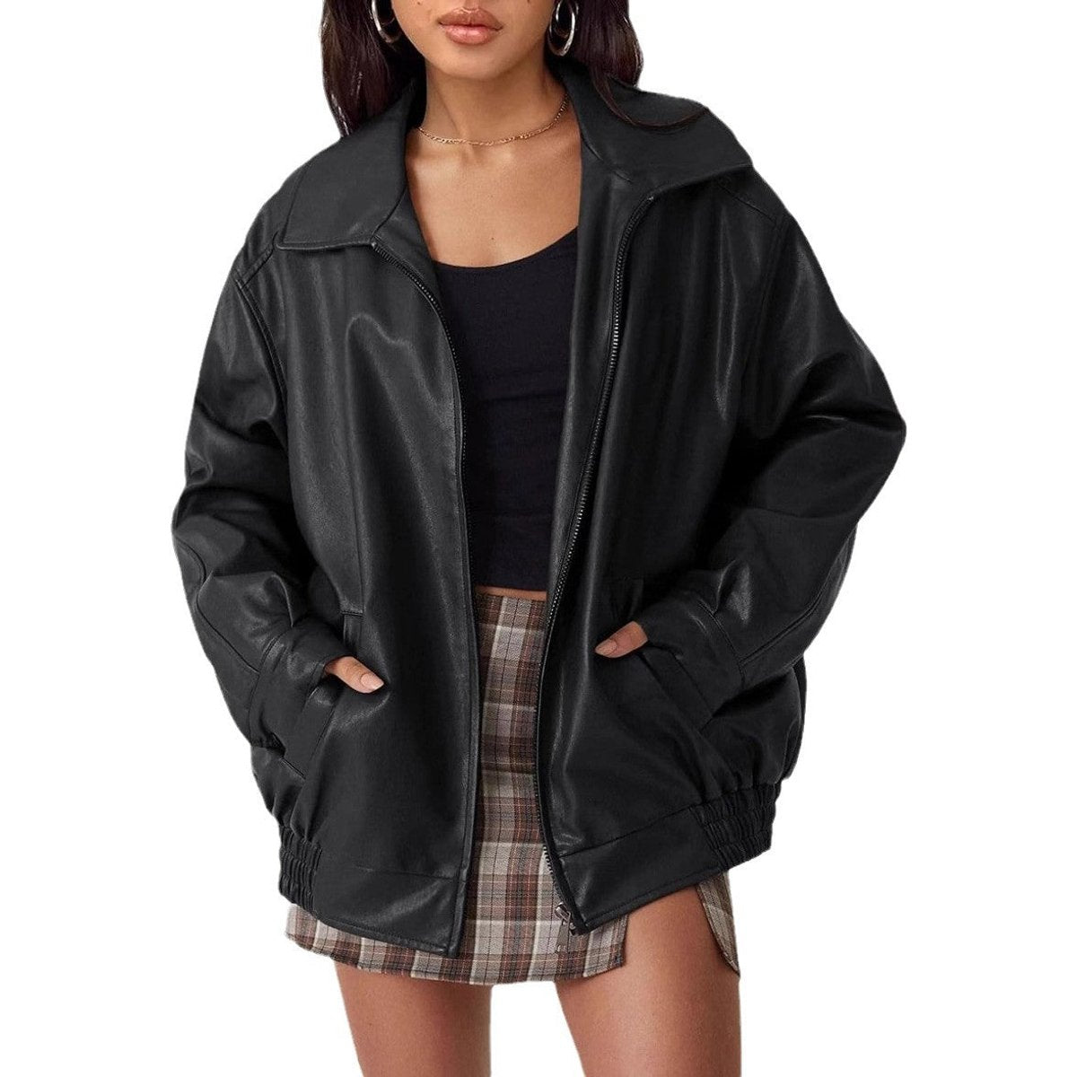 Nicola | Veste Bomber Zippée Détendue