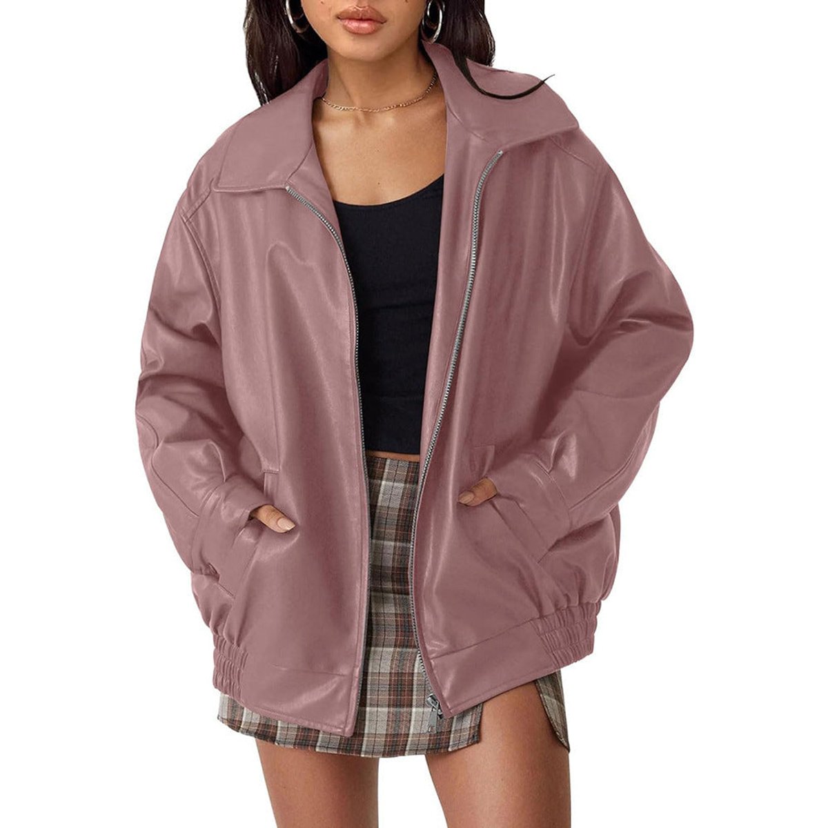 Nicola | Veste Bomber Zippée Détendue