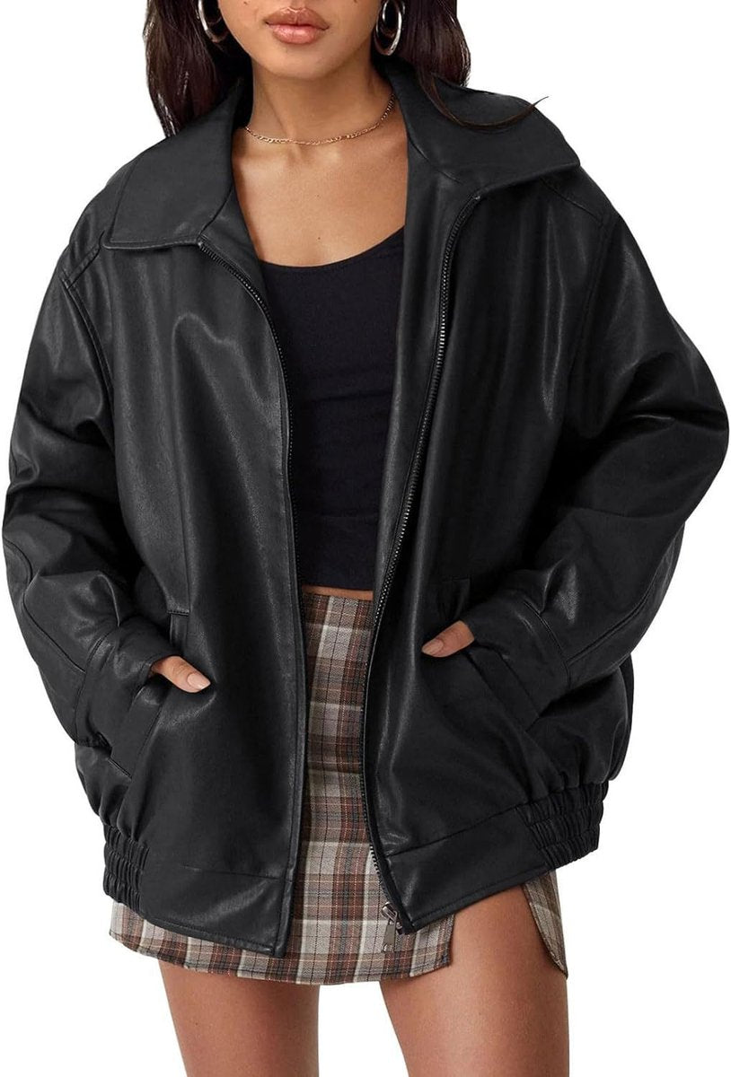 Nicola | Veste Bomber Zippée Détendue
