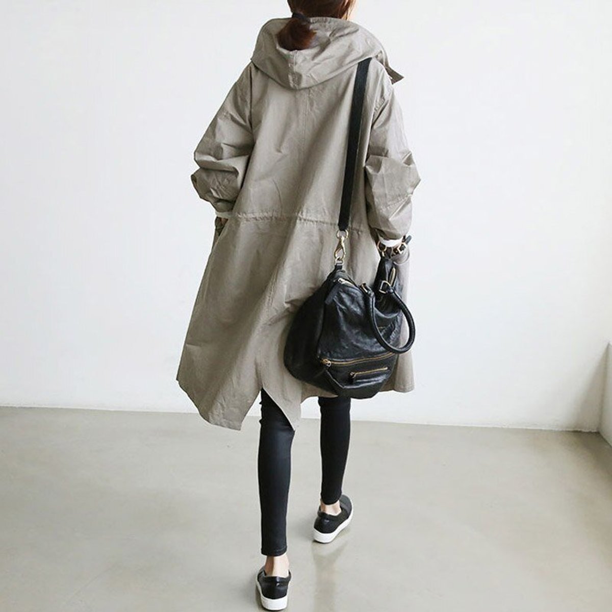 Maisie | Manteau à Capuche Oversize avec Boutons