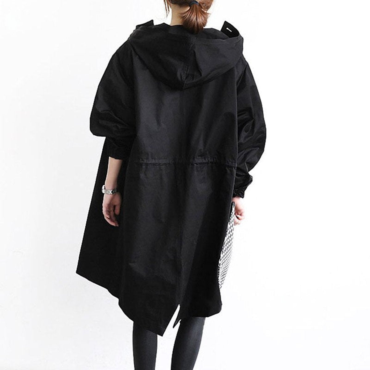 Maisie | Manteau à Capuche Oversize avec Boutons