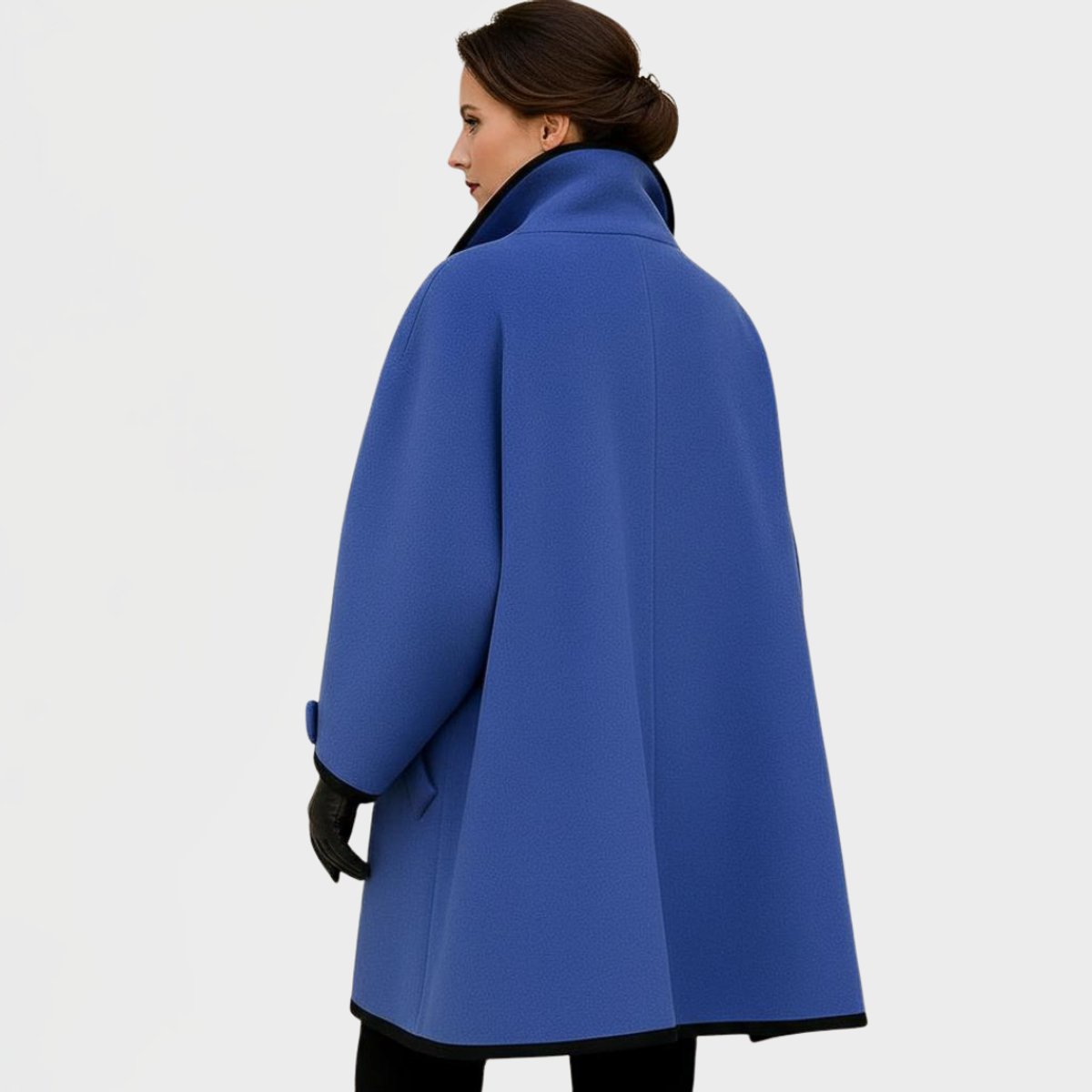 Flora | Manteau surdimensionné avec bord contrasté