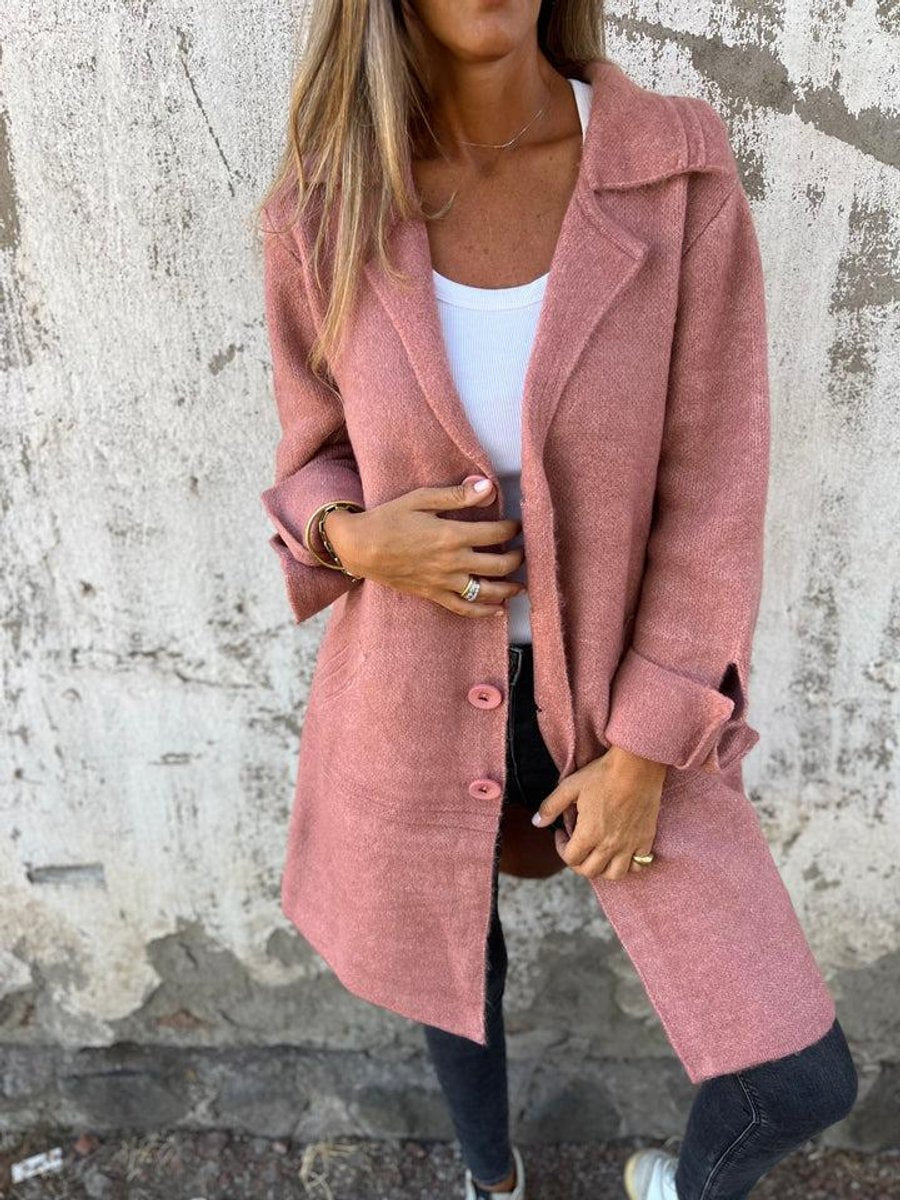 Lucille | Manteau long décontracté à revers