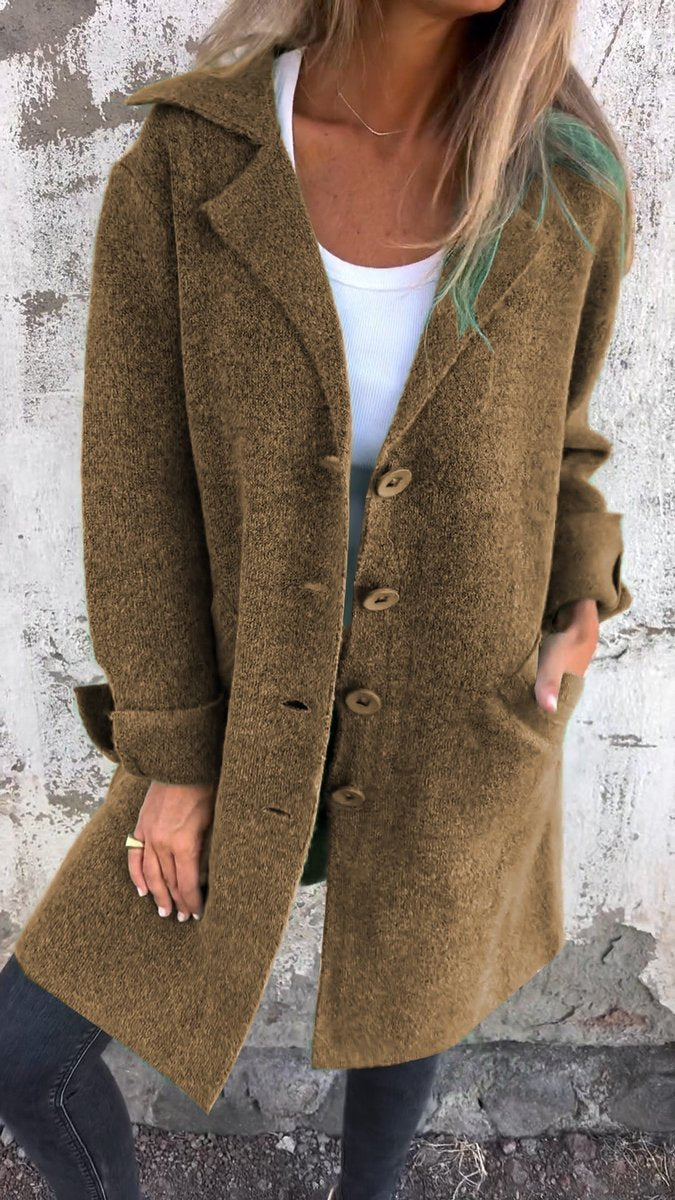 Lucille | Manteau long décontracté à revers